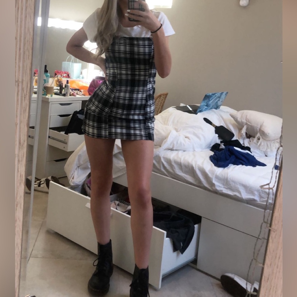 Plaid mini dress
